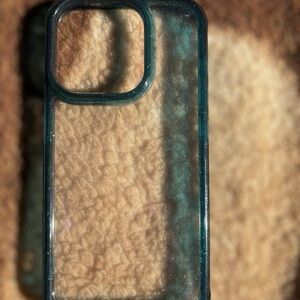 Transparent Teal Phone Case